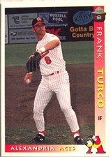 1996 Alexandria Aces Frank Turco Fire Prevention Trading Card