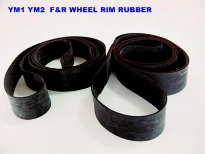 Fit YAMAHA YM1 YM2 F&R WHEEL RIM TAPE RUBBER SET 2 Pcs.GENUINE [mi5383] Foto 1 de 4