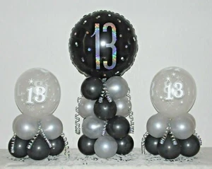 13th Birthday - Table Balloon Decoration Display Kit - Centerpiece Party - Picture 1 of 1