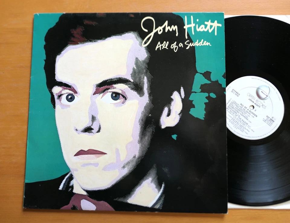 John Hiatt All Of A Sudden 1982 NM Vinyl Geffen GEF 85580 - Image 1 of 4