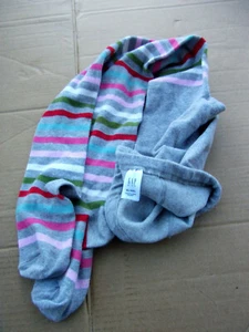 gap girls gray stripes tights xl xxl the childrens place white 12 14 lot 2 pairs - Picture 1 of 2