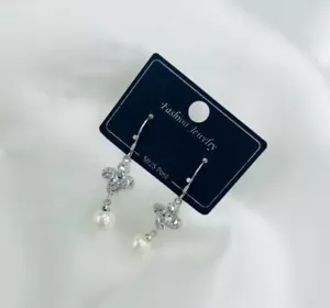 DIAMONATED DROPS EARRINGS - Picture 1 of 4