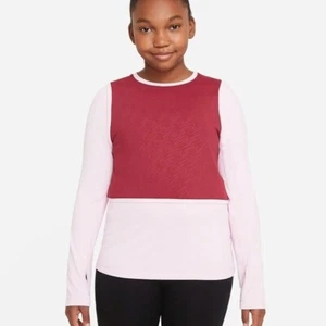 Nike girls xl dri-fit long sleeve pink and red shirt 124 - Picture 1 of 11