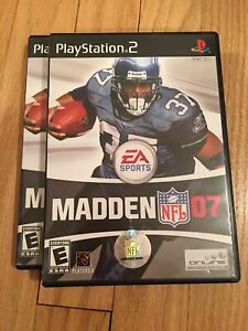 EA SPORTS NFL MADDEN 07 - PS2 - COMPLETE W/MANUAL - FREE S/H (X)