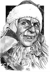 TALES FROM THE CRYPT ORIGINAL ART "Santa" by Salateen - Picture 1 of 2