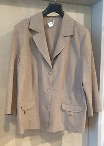 NEU Damen Blazer Jacke Gr 50 L 3/4 Arm schlamm Erd Ton Festlich Freizeit etc. - Bild 1 von 1