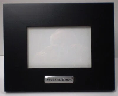 Black Wood Picture Frame – 4x6 – One Crazy Family - Hallmark - Image 1 of 3