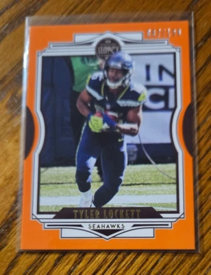 Tyler Lockett -2021 Panini Legacy Orange #/199 No.99 -Seattle Seahawks - Image 1 of 3