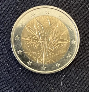 2 Euro Kursmünze Frankreich 2022 Umlaufmünze - Bild 1 von 3