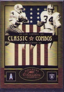 2005 Donruss Classics Earl Campbell /Bo Jackson 133/500 Combos - Picture 1 of 1