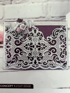 GEMELLI CREATE A CARD DIE SET 3 pezzi...PIZZO TRADIZIONALE .CARDMAKING..INTRICATO - Foto 1 di 3