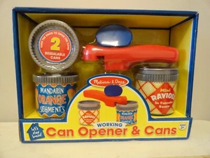 Play Food Melissa & Doug Can Opener With Cans Rare Find New - Picture 1 of 4