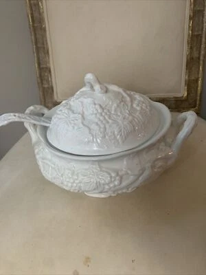 Винтажный основной фарфор от Home Essentials & Beyond молочный виноград лоза диафрагма.(6A) - Изображение 1 из 4