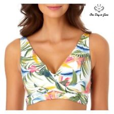 Naturalizer Womens Tropical Bra Bikini Swimsuit Top Multi Tropical Size XL