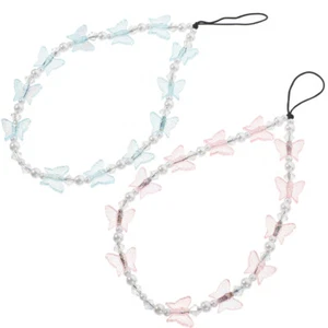 2 Pcs Mädchen Handy-Charme-Armband Ästhetisch Ästhetische Handyanhänger - Zdjęcie 1 z 12