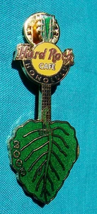 HONOLULU HAWAIIAN TARO PLANT LEAF GREEN GIBSON GUITAR 2005 Hard Rock Cafe PIN LE - Picture 1 of 1