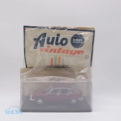 MODELLINO AUTO CITROEN GS 1971 BORDEAUX - EDICOLA - SCALA 1:24 #22 EUROPE COLLEC - Immagine 1 di 4