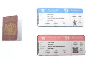 Dolls House British Passport with Boarding Passes Holiday Accessory 1:12 Scale - Picture 1 of 1