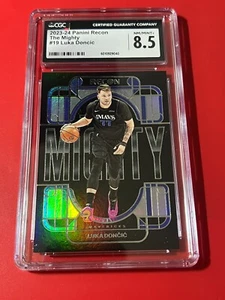 2023-24 PANINI RECON LUKA DONCIC #19 THE Mighty SP CGC 8.5 NM-MT - Picture 1 of 2