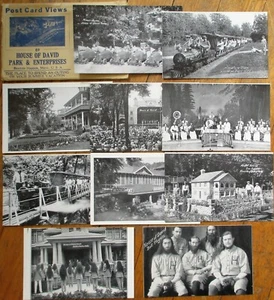 Benton Harbor, MI 1915 NINE Postcards & Cover: Baseball Team/Railroad/Mini-Cars - Picture 1 of 1