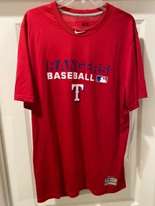 NUEVA CON ETIQUETAS CAMISA DE BÉISBOL NIKE DRI-FIT PARA HOMBRE MLB ROJA GRANDE L MANGAS CORTAS RARA DE COLECCIÓN - Imagen 1 de 6