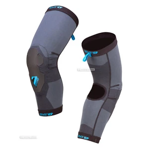 7iDP PROJECT LITE MTB Mountain Bike Protection Knee Pads : BLACK/GREY - Picture 1 of 1