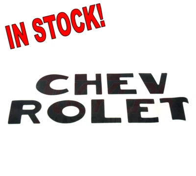 1947-1953 Chevrolet Stepside Tailgate Decals Black 3100 Chevy Truck Letters - Image 1 of 4