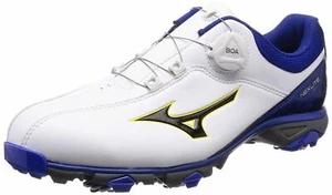 MIZUNO Golf Soft Spike Shoes NEXLITE 005 Boa 51GM1810 White Blue US8.5(25.5cm) - Picture 1 of 1