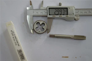1pcs tap M10 × 1.0 + 1pcs die M10 × 1.0 M10 right hand - Picture 1 of 3