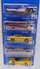 Hot Wheels Vintage 1990s Blue Card Lot of 5 - Classic Cars of '50s '60s etc