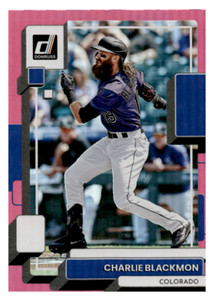 2022 Donruss #98 Charlie Blackmon Holo Pink  Colorado Rockies