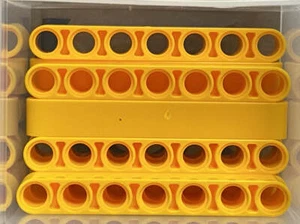 Lego Stck.-hell hellorange Technic Liftarm dick 1 x 7-Nr. 32524-Stck. 10 - Bild 1 von 1