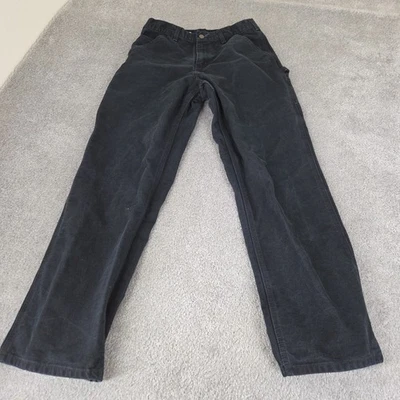 Брюки плотника мужские Carhartt Cargo 30x32 черные свободного покроя прямые B11 - Изображение 1 из 4