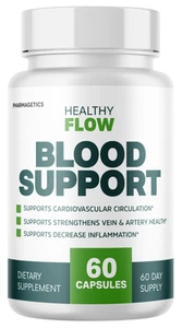 Healthy Flow Blood Support, Cardiovascular Circulation - 60 Capsules Genuine - Picture 1 of 5