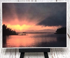 Sunset In Minnesota Lake Region MN Postcard - Picture 1 of 4