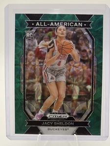 PRIZM DRAFT PICKS 2024 JACY SHELDON ALL-AMERICAN #16 ALCANCE VERDE PRIZM/8 RARO - Imagen 1 de 2