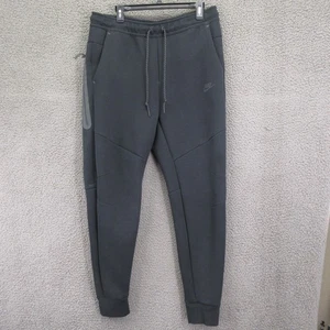 Pantalones Nike Para Hombre Grandes Gris Tecnología Polar Joggers Cremallera Bolsillo Puños Cordón - Imagen 1 de 9