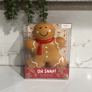 Oh Snap Gingerbread Man Stress Ball - Picture 1 of 2