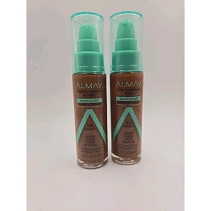 Lote de 2 bases de maquillaje Almay Clear Complexion sin fragancia 910 moca - Imagen 1 de 2