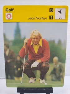 1977 Jack Nicklaus Sportscaster Golf Card #02-02 Printed In Japan Rare Variant - Picture 1 of 9