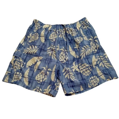 Bermuda de natação Newport Blue Island marca L masculina poliéster azul - Imagem 1 de 4