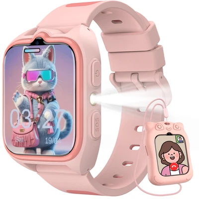 4G Kids Smart Watch GPS+LBS+WIFI Tracker with SOS Function Video Call/Voice Chat - Image 1 of 4