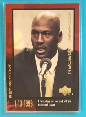 1999 Upper Deck Retirement #60 Michael Jordan Chicago Bulls Basketball Card  - Image 1 of 2