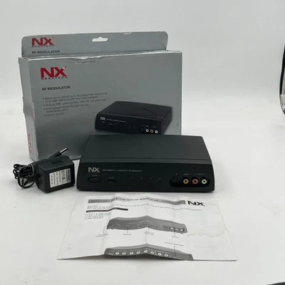 Nexxtech RF Modulator Video Converter Audio Stereo TV Game Adapter New Open Box - Image 1 of 4