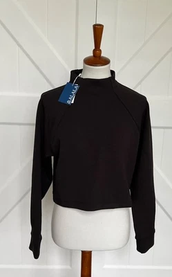 Nuevo con etiquetas Top Alala Negro Cuello Simulado Manga Larga Entrenamiento Yoga Talla XS Foto 1 de 4