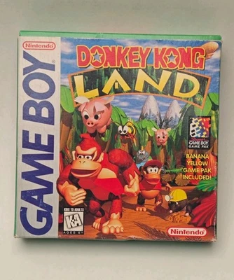 Donkey Kong Land Nintendo Gameboy CIB Complete Authentic Great Shape DMG-YT-USA - Immagine 1 di 4