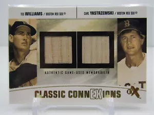 WILLIAMS/ YASTRZEMSKI 2004 FLEER EX CLASSIC CONNEXIONS DUAL PATCH #04/22!! - Picture 1 of 2