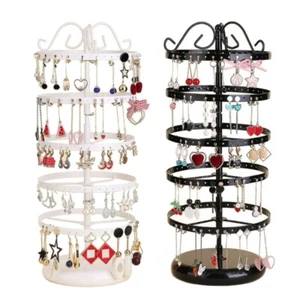 5 Tier Rotating Earring Holder 220 Holes Earring Storage Display Tower Rack - Picture 1 of 10