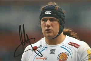 EXETER CHIEFS RUGBY UNION: HARRY WILLIAMS SIGNED 6x4 ACTION PHOTO+COA **PROOF** - Picture 1 of 2