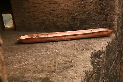 Hammered Solid Copper Centerpiece Tray For Cookies, Knick Knacks, Dry Fruits - Image 1 of 3